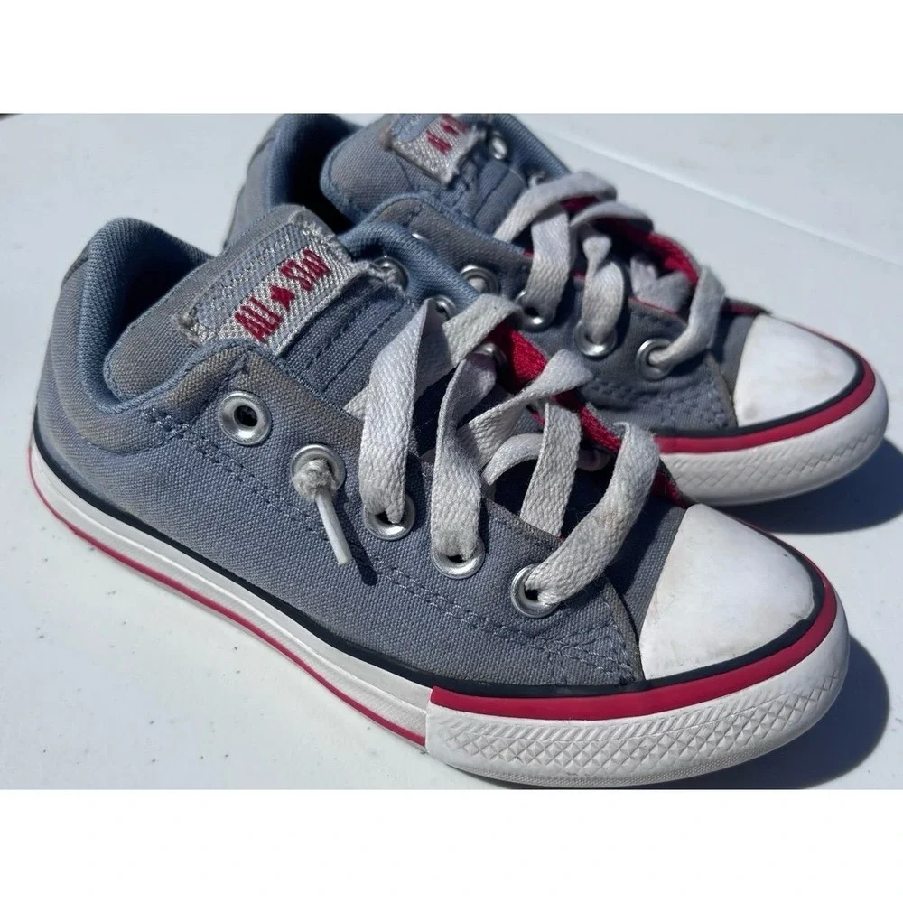 Converse All Star Kids Size 12 Blue Grey‎ Low Top Sneaker